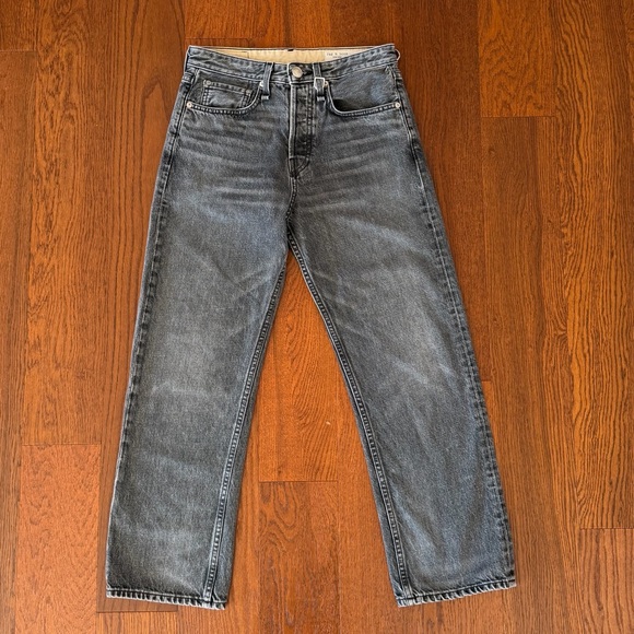 Rag and Bone Maya High Rise Straight Faded Black size 26 - Picture 3 of 11